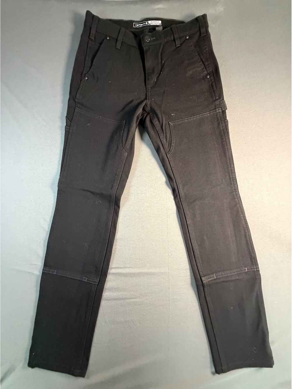 Carhartt Women's Black Rugged Flex Relaxed Fit Carpenter Pants Size 6 Tall